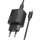 Сетевое зарядное устройство Hoco N55 Fundador PD20W four-port (2USB-A/2C) + Type-C to Type-C Black - изображение 3