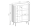 Комод Зова/Zova 2-дверный с золотыми ножками K103 Белый Ш103xВ129 см. Perfect Home - изображение 3