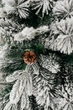 Литая искусственная заснеженная елка Альпина 2 м новогодняя реалистичная пушистая премиум елка, долговечная декоративная складная елка из мягких литых веток с металлической подставкой для праздничного декора дома Зеленый - изображение 4