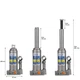 Домкрат гідравлічний 3 т Auto Lift Hydraulik Alca 431100 - зображення 3