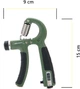 Эспандер кистевой Cornix 5-60 кг с регулируемой нагрузкой и счетчиком Navy Green/Black (XR-0261) - изображение 6