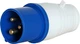 Силова вилка 2P+PE 32А 230В переносна IP44 синя [p011002] E.NEXT e.plug.pro.3.32 - зображення 1