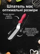 Набір кондитерських шпателів Lavka вигнутий шпатель-лопатка 10,5 см і три шпателі скребка для декорування Червоний-Бордо 2811244202 - зображення 7