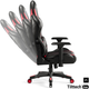 Fotel gamingowy Diablo X-Ray 2.0 Normal Size Black/Red (5902560336054) - obraz 3