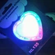 Нічник Серце червоний/синій/зелений 3 LED "LEMANSO" NL4 - зображення 2
