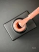 Гель-лак для ногтей Dragon fruit gel Дизайн с мелкой черно-белой крошкой, 9 мл Бежево-розовый №502 - изображение 2