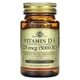 Витамин Д3 Solgar (Vitamin D3) 125 мкг 5000 МЕ 60 вегетарианских капсул - изображение 1