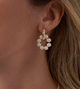 Сережки конго Fashion Jewerly трансформеры кольца ассиметричные бижутерия золотистый цвет (SVS) - изображение 6