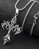 Цепочка Fashion Jewerly с масивным крестом в готическом панк стиле огняной крест для мужчин для женщин (SVS) - изображение 1