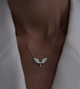 Цепочка Fashion Jewerly Крылья Ангела подвеска на шею в стиле Тиффани y2k kpop серебристый (SVS) - изображение 2