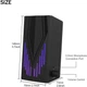 Колонка для комп'ютера з підключенням через USB 2.0 та RGB підсвічуванням - модель 6642. - зображення 4