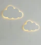 Світильник Хмара LED дитячий настінний Cloud Light 31×20 см, декоративне підсвічування на стіну для дитячої кімнати, світлодіодна лампа у вигляді хмаринки з теплим світлом , живлення від мережі Біла KCL-2031 - зображення 4