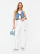 Джинсы Baggy женские Trendyol TWOSS24JE00094 34 Белые (8683049492542) - изображение 4