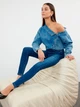 Джинси Skinny жіночі Trendyol TWOAW25JE00000 34 Сині (8683049980827) - зображення 5