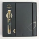 Подарочный набор Parker SONNET Matte Black Lacquer GT BP (шариковая ручка + блокнот Parker) - изображение 4