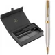 Подарочный набор Parker SONNET Silver Mistral GT BP (шариковая ручка + кожаный чехол) - изображение 1