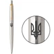 Ручка кулькова Parker JOTTER UKRAINE Stainless Steel GT BP Тризуб-Меч - зображення 1