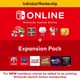 Подписка Nintendo Switch Online Individual Membership Индивидуальная + Expansion Pack, 12 месяцев для региона Европы (Nintendo eShop) - изображение 1