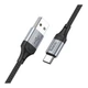 Кабель для зарядки Hoco X102 Fresh USB/Type C 3A 1 м Black (35658_3577439) - изображение 3