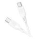 Кабель Type-C - Type Borofone BX113 Silicone 60W Білий - зображення 1