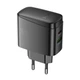 Сетевое зарядное устройство Hoco CS63A 1USB/1USB-C PD65W/QC GAN Черный - изображение 5