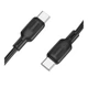 Кабель USB Borofone BX113 Silicone Type-C to Type-C 60W 2m Колір Чорний - изображение 5