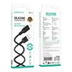 Кабель синхронізації Borofone BX113 Silicone 2.4A USB-A to Micro - USB 3 м Black (35554_3346716) - зображення 3