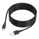 Кабель синхронізації Borofone BX113 Silicone 3A USB-A to Type-C 3 м Black (35555_3346717) - зображення 1
