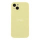Чохол Silicone Case Full Size with Frame для iPhone 13 Колір 60.Crem Yellow - изображение 1