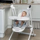 Стільчик-качеля 3 в 1 CARRELLO Triumph (Каррелло Триумф) CRL-10302 Grey / Cloud Grey Заколисуючий центр сенсорна панель - зображення 6