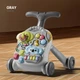 Каталка ходунки 3в1 с игровым столиком и пианино Серый - изображение 2