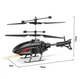 Вертолет на радиоуправлении с гироскопом и подсветкой Черный - изображение 3