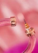 Серьги женские полупрозрачные полукольца PrettyLittleThing Розовые 12463 - изображение 2