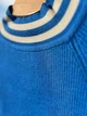 Свитер гольф женский MIX RAY 6728 полоса кроп-топ короткий one size синий - изображение 3
