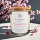 Соевая ароматическая свеча Japanese Cherry Blossom, 200 мл, деревянный фитиль, ручная работа, 40ч - изображение 1