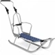 Санки дитячі Adbor Piccolino Grey з ручкою штовхачем санчата дитячі зі спинкою та ременем безпеки, дитячі сані піколіно - зображення 1