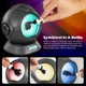 Bluetooth-колонка Sovenomund Ferrofluid космонавт с 2 регулируемыми режимами и цветной подсветкой, Silver - изображение 6