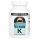 Вітамін K Source Naturals Vitamine K 500 mcg 200 Tabs - зображення 1