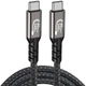 Кабель USB4 Type-C - Type-C PD 240W 8K 40Гбіт/с Thunderbolt 4 0.2 м (CBU4-02) - зображення 1
