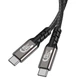 Кабель USB4 Type-C - Type-C PD 240W 8K 40Гбіт/с Thunderbolt 4 0.2 м (CBU4-02) - зображення 12