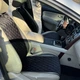 Автонакидки на сидіння автомобіля з алькантари Lux Діамонд прошитий чорний ромб з чорним рядком Стандарт Повний комплект - зображення 4