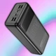 Повербанк для ноутбука 50000 mAh Hoco портативный аккумулятор 65W для телефона Черный, ART DBBIА - изображение 1