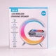 Акустична система 3 в 1 з бездротовою зарядкою та лампою BT/TF/Wireless Charger/USB/FM/AUX/Clock - зображення 8