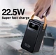 Портативне зарядне Power Bank PX691D 60000mAh, повербанк з ліхтариком та 2 USB портами - зображення 4