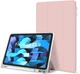 Силіконовий чохол обкладинка Transparent + Pencil Holder BBM1 для iPad 10 2022/2024 10,9"/iPad 11" 2025 (A16) Рожевий - зображення 1