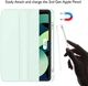 Силиконовый чехол обложка + Pencil Direct Charge + Pencil Holder BBM1 для iPad Air 4 2020/Air 5 2022 10,9"/Air 11" 2024(M2)/2025(M3)/2026(M4) Светло-зеленый - изображение 4