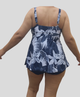Купальник раздельный с шортами Fuba 721032 синий;белый 52 (3XL) полнота груди 3C 4D 5E; бедра 111-115 см - изображение 3