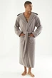 Халат мужской махровый бамбуковый Nusa. 7230 Taupe-2XL - изображение 5