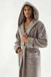Халат мужской махровый бамбуковый Nusa. 7230 Taupe-2XL - изображение 7