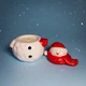 Рождественская Аромасвеча в кашпо Снеговик 4 Seasons Candles 100 мл - соевый воск - изображение 2